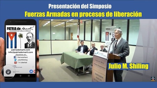 Julio M Shiling presentacion del simposio fuerzas armadas en procesos de liberacion