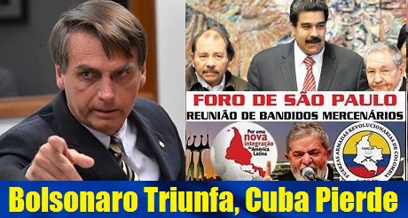 Bolsonaro triunfa Cuba pierde