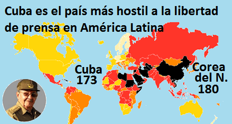 Cuba es el país más hostil a la libertad de prensa en América Latina