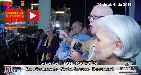 Discurso de Orlando Gutierrez Plaza San Martin