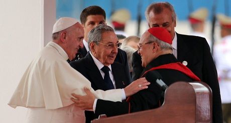 El Papa Francisco, Raul Casto y Jaime Ortega