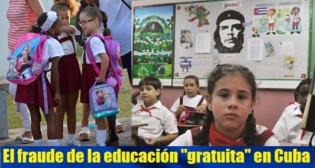 El fraude de la educacion gratuita en Cuba