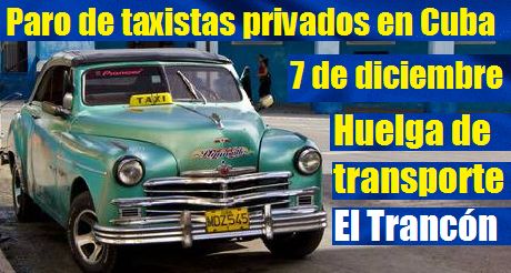 Huelga de taxistas privados en Cuba