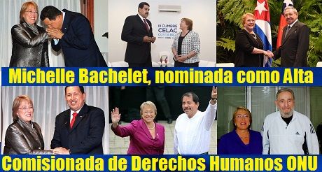 Michelle Bachelet alta comisionada DDHH ONU