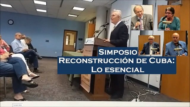 Presentacion del simposio Reconstruccion de Cuba por Julio M Shiling