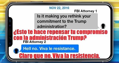 conspiración anti Trump de abogados del FBI