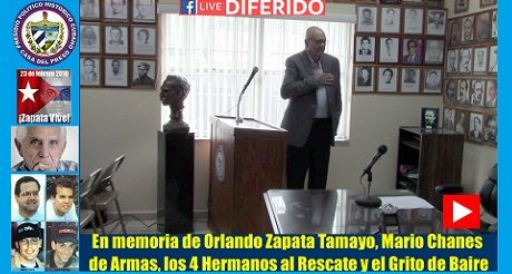 Acto de conmemoracion del presidio politico cubano