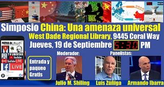 Invitación al Simposio China: Una amenaza universal