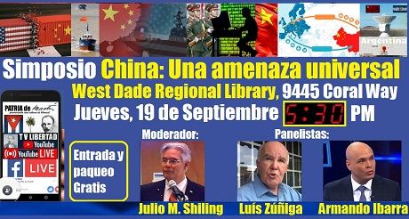 Invitación al Simposio China: Una amenaza universal