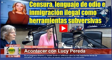 Censura lenguaje de odio e inmigracion ilegal
