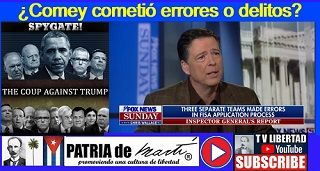 ¿Comey cometió errores o delitos?