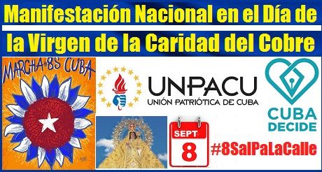 Cuba: Manifestación Nacional el 8 de Septiembre