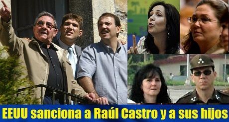 EEUU sanciona a Raúl Castro y a sus hijos