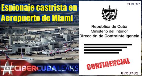 Espionaje castrista en Aeropuerto de Miami