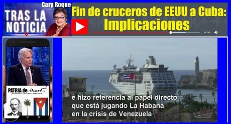 Fin de cruceros de EEUU a Cuba