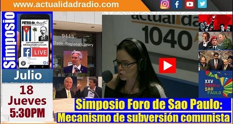 Foro de Sao Paulo con Carines Moncada
