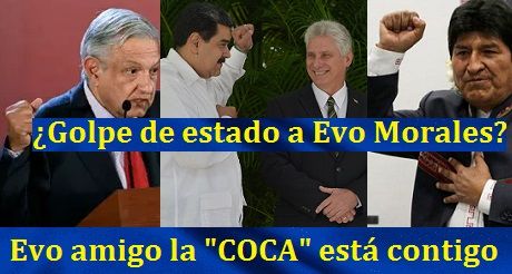 SUPUESTO GOLPE DE ESTADO a Evo Morales