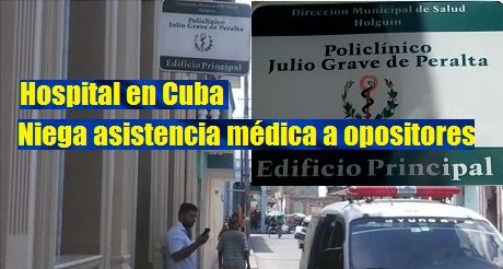 Niegan asistencia médica a opositores en Cuba