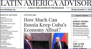 How Much Can Russia Keep Cuba’s Economy Afloat? Comentario sobre las relaciones de Cuba-Rusia