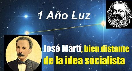 Jose Marti bien distante de la idea socialista