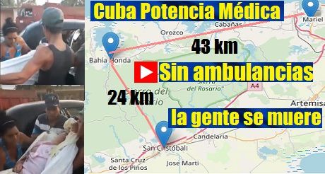 La gente muere en Cuba sin ambulancias