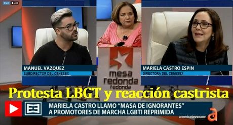 Protesta LBGT reaccion castrista