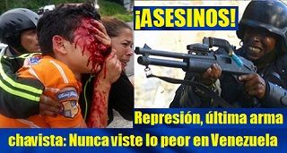 Represión, última arma chavista: Nunca viste lo peor en Venezuela