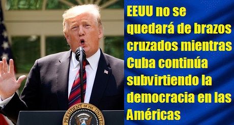 Trump a Cuba por el Dia de Independencia