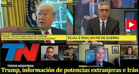 Trump informacion de potencias extranjeras e Iran