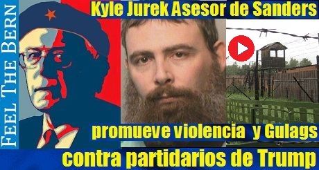 Asesor de Sanders promueve violencia contra partidarios de Trump
