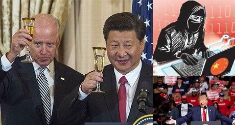 China comunista contra Trump a favor de Biden
