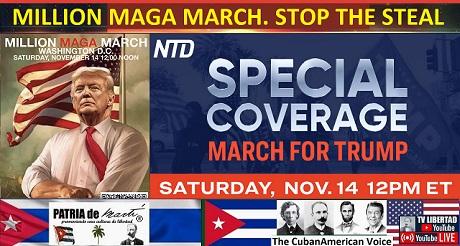 Cobertura especial MILLION MAGA MARCH STOP THE STEAL