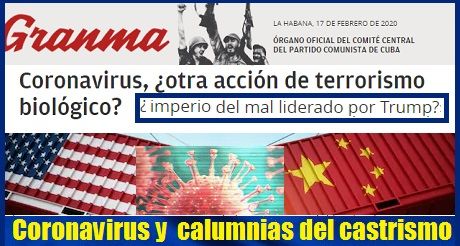 El Coronavirus y las calumnias del castrismo I