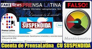 Twitter suspende cuenta de Prensa Latina Cuba
