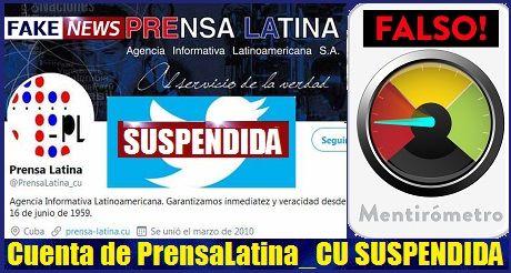 Twitter suspende cuenta de Prensa Latina Cuba