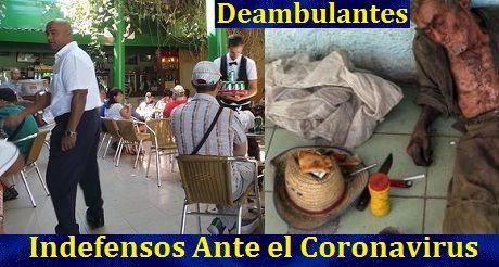 Deambulantes e Indigentes Indefensos Ante el Coronavirus en Holguín, Cuba