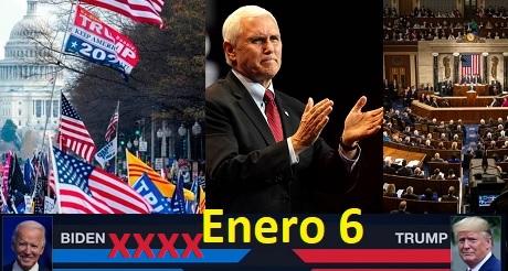 Diputados republicanos demandan a Pence para que rechace electores de Biden