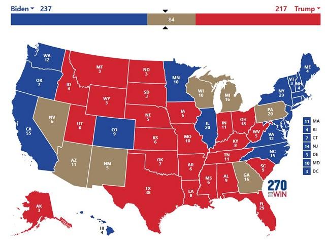 Estados confirmados para Trump