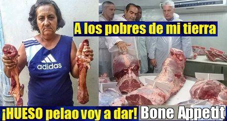 Huesos para alimentar al pueblo cubano