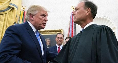 Juez Alito y Trump