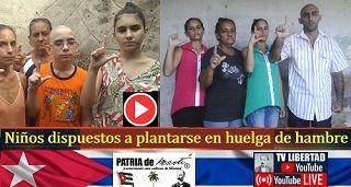 Niños dispuestos a plantarse en huelga de hambre