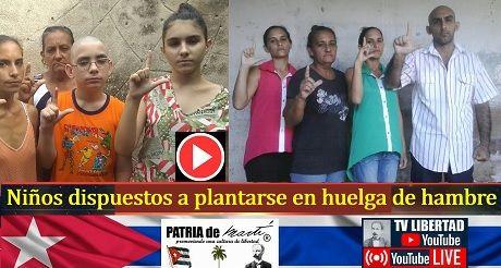 Niños dispuestos a plantarse en huelga de hambre
