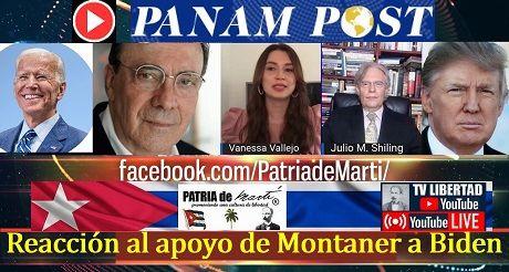 Reacción al apoyo de Montaner a Biden