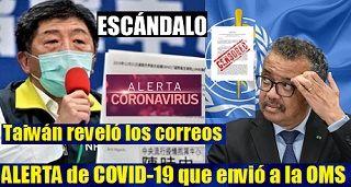 Crece el escándalo: Taiwán reveló los correos que le envió a la OMS