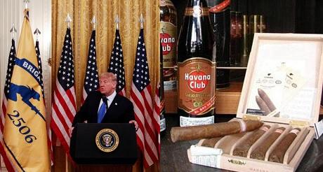 Trump Nuevas sanciones al castrismo y elogio a veteranos