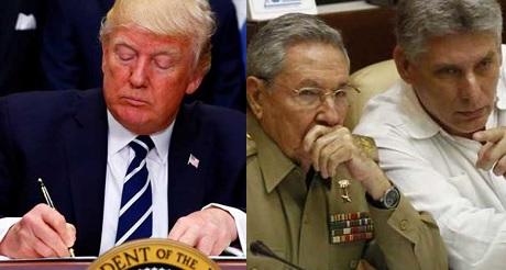 Trump firma continuidad del embargo a Cuba