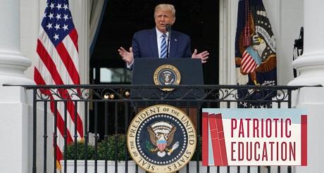 Trump firma orden ejecutiva promoviendo educación patriótica cívica
