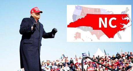 Trump gana Carolina del Norte