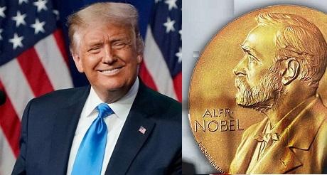 Trump nominado al Premio Nobel de la Paz