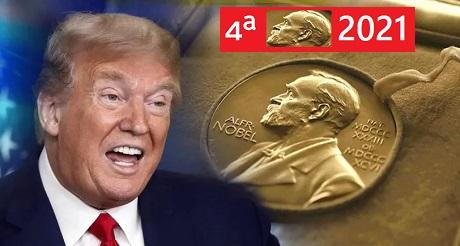 Trump nominado por 4a vez a Premio Nobel de Paz